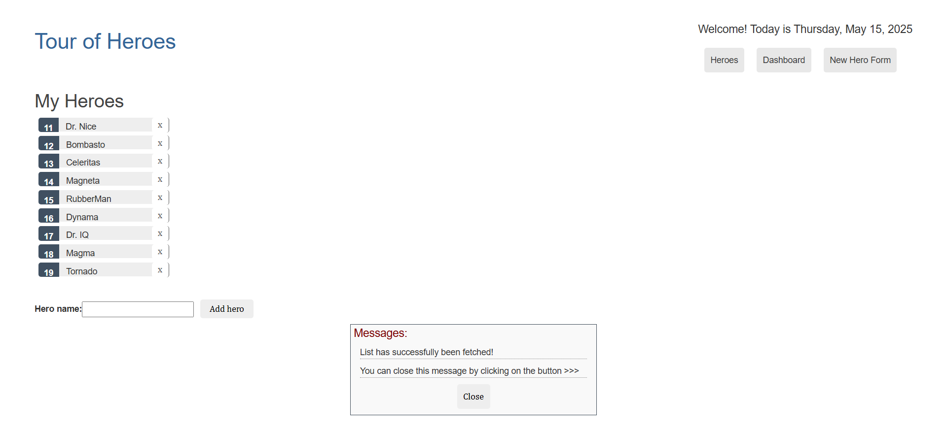 angular project